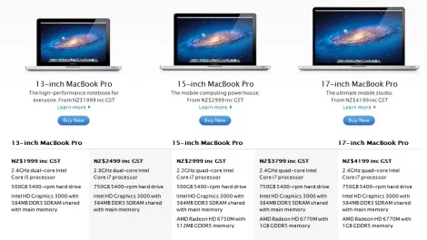 New chips for MacBook Pro range