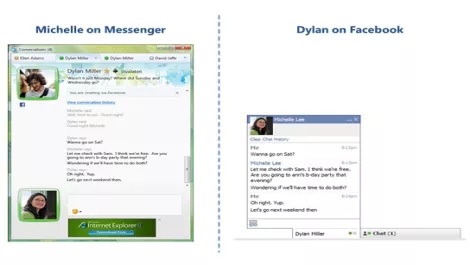 Windows Messenger connects to Facebook