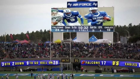 US Air Force Academy Falcons fly high with new digital display