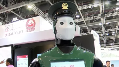 Real life Robocop patrols the streets of Dubai