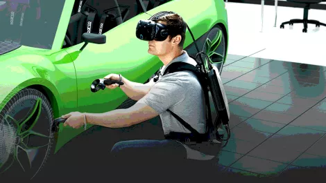 Ever wanted to look like a cyborg? Untether from reality with the HP VR backpack