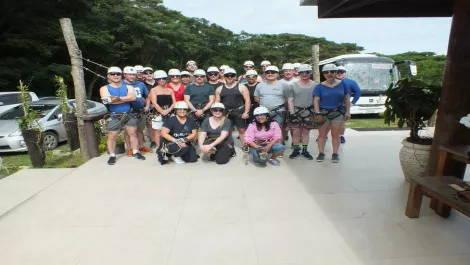 Comstor partners zipline and sip fine wine in Fiji