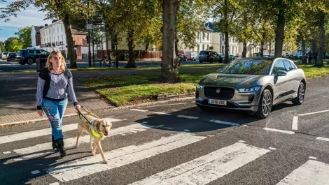 Jaguar EV's new sound alert for blind pedestrians