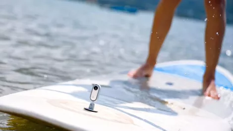 Insta360's GO mounted cam captures footage without the bumps