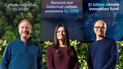 Microsoft's 'moonshot' goals to be carbon negative by 2030