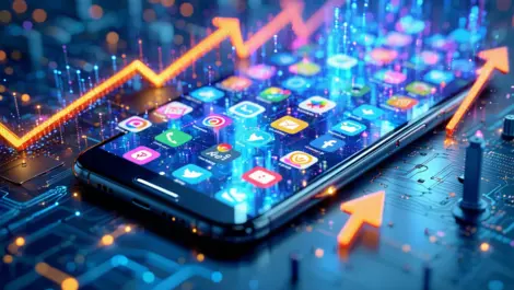 AI apps see 180% growth, TikTok leads social downloads